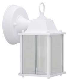 Boston Harbor 0038-WD-WH Outdoor Wall Lantern, 120 V, 6.65 W, LED Lamp, 320 Lumens, 3000 K Color Temp