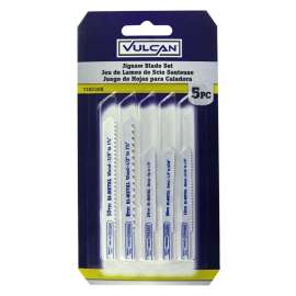 Vulcan 823420OR Jig Saw Blade Kit, 2-3/4, 3-1/2 in L, From 6 to 24 TPI, HSS Tooth Cutting Edge