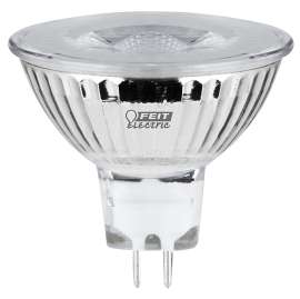 Feit Electric BPFMW/930CA LED Bulb, Track/Recessed, MR16 Lamp, 35 W Equivalent, GU5.3 Lamp Base, Dimmable, Clear