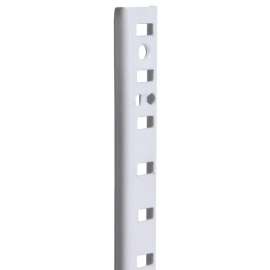 Knape & Vogt 255 255 WH 36 Mortise-Mount Pilaster Standard 500 lb, Steel, White, Wall Mounting