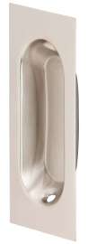 Schlage Ives Series 222B15 Rectangular Pull, 1-5/16 in W, 15/32 in D, 3-1/8 in H, Brass, Satin Nickel