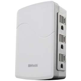Woods 41261 Adapter, 6 -Outlet, White