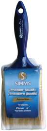 SIMMS Regal 1400-75 Flat Brush, 3 in W, 3 in L Bristle, Nylon/Polyester Bristle