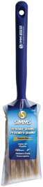 SIMMS 1930-50 Angular Sash Brush, 2 in W, 2-5/8 in L Bristle, Nylon/Polyester Bristle
