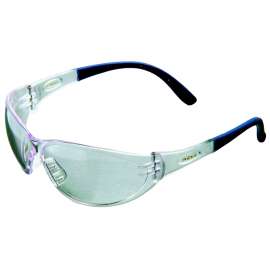 SAFETY WORKS 10041748 Contoured Safety Glasses, Anti-Fog, Anti-Scratch Lens, Rimless Frame