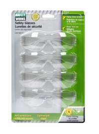 SAFETY WORKS 10087608 Safety Glasses, Unisex, Anti-Fog Lens, Rimless Frame