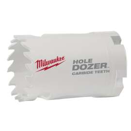 Milwaukee 49-56-0712 Hole Saw, 1-3/8 in Dia, 1.62 in D Cutting, 4 TPI, Carbide Cutting Edge