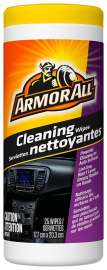 ARMOR ALL 10869 Cleaning Wipes, Citrus, Leather, Woody, Effective to Remove: Ground-In Dirt, Dust, Grime, 25-Wipes