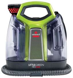 BISSELL Little Green 2513E Portable Carpet and Upholstery Cleaner, 37 oz Tank, Cha Cha Lime