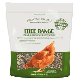 Pecking Order 009353 Free Range Blend with Boonworms, 10 lb Bag