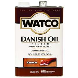 WATCO 65732 Danish Oil, Natural, Liquid, 1 gal, Can
