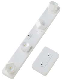 LIGHT IT 30036-308 FastTrack Light Set, AA Battery, Alkaline Battery, 4-Lamp, LED Lamp, 55 Lumens, 4000 K Color Temp