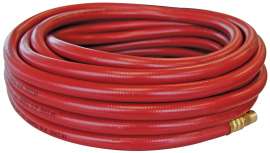 TOPRING 70 FLEXhybrid Series 70.318 Air Hose, 3/8 in ID, 50 ft L, MNPT, 300 psi Pressure, Techno Polymer, Red