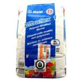 MAPEI Ultraflex 1 Series 6004821 Tile Mortar, Gray, Powder, 50 lb Bag
