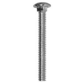 Reliable CBHDG142CT Carriage Bolt, 1/4-20 Thread, 2 in OAL, A Grade, Galvanized Steel, Coarse, Full Thread