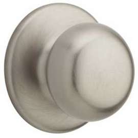Weiser Fairfax Series 9GAC1010-033 Passage Door Knob, 1-15/16 in Dia Knob, Satin Nickel