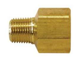 TOPRING 88.404 Hexagonal Reducing Bushing, 1/4 x 3/8 in, MNPT x FNPT, Brass