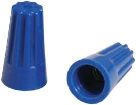 HUBBELL HWCS2B100 Wire Connector, 22 to 14 AWG Wire, Thermoplastic Housing Material, Blue