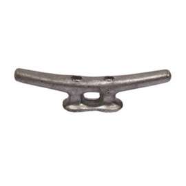 Multinautic 15008 Dock Cleat, 6 in, Galvanized Steel, Silver