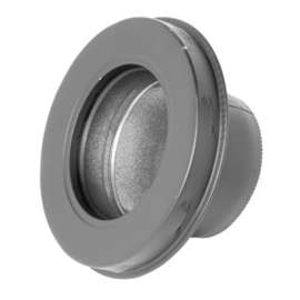 SELKIRK JM8ASE Stove Pipe Adapter, 8 in Dia, Stainless Steel, Black