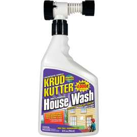 Krud Kutter HW32H/4 House Wash Cleaner, 32 oz, Can, Liquid, Mild