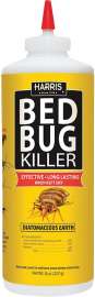 HARRIS HDE-8 Bed Bug Killer, Powder, Spray Application, 8 oz Bottle