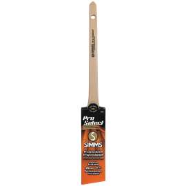 Pro Select 8020-38 Thin Angular Sash Brush, 1-1/2 in W, 2-1/4 in L Bristle, Nylon/Polyester Bristle, Rat Tail Handle