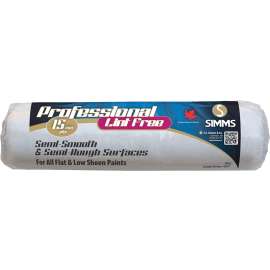 SIMMS Professional R-622 Roller Cover, 1/2 in Thick Nap, 9-1/2 in L, Fabric Cover