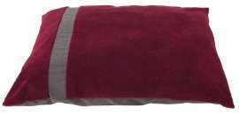 Aspenpet 80390 Shearling Pillow Pet Bed, Suede Fabric Cover, Dark Tan