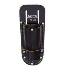 Kuny's Tool Works Series PH38 Tool Pouch, 1-Pocket, Leather, Black, 3-1/4 in W, 9 in H