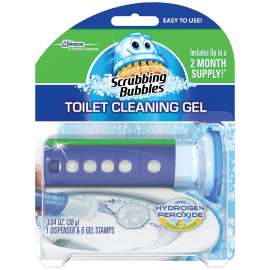 Scrubbing Bubbles 71380 Toilet Cleaner, 1.34 oz, Gel, Fresh Mountain Morning, Colorless
