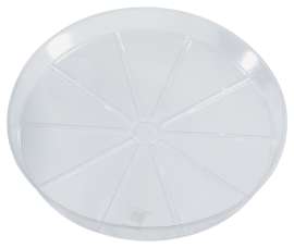 Gardener's Blue Ribbon VS21 Waterproof Plant Saucer, 21 in Dia, Vinyl, Clear