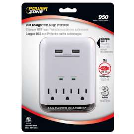 PowerZone ORUSB343S USB Charger, 3.4 A