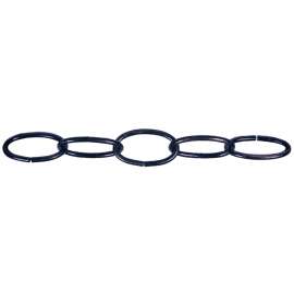Ben-Mor 51081 Decorative Chain, #10, 50 ft L, 45 lb Working Load, Oval Link