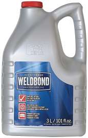 WELDBOND 8-50030 Universal Adhesive, Clear/White, 3 L