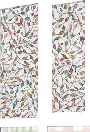 ARTSCAPE 02-3021 Window Film, 36 in L, 24 in W, New Leaf Pattern