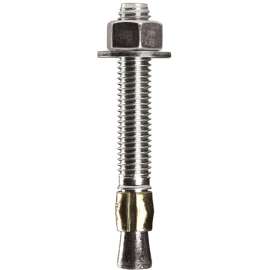 COBRA ANCHORS 498N Wedge Anchor, 3/8 in Dia, 3-3/4 in L, 844 lb, Steel, Plated