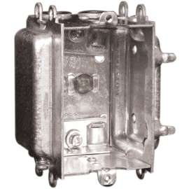 HUBBELL 3104LHUBAR Device Box, 1 -Gang, Metal
