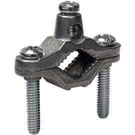 Tradeselect GCZ0510R1 Ground Clamp, Clamping Range: 1/2 to 1 in, Steel/Zinc