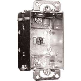 HUBBELL 1100LUBAR Device Box, 1 -Gang, Metal, Flush Mounting
