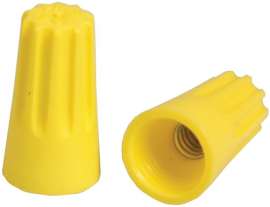 HUBBELL HWCS4M40 Twist On Connector, 22 to 10 AWG Wire, Thermoplastic Housing Material, Yellow