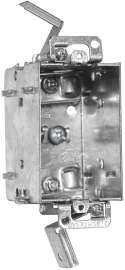 HUBBELL 1104LUDBAR Device Box, 1 -Gang, Metal, Flush Mounting