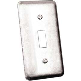 HUBBELL 20C5BAR Utility Box Cover, 4 in L, 2-1/8 in W, Metal