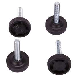 ProSource FE-S505-PS Furniture Glide, PE/Steel, Black, Black, 1-1/4 x 1-1/4 x 2-1/8 in Dimensions