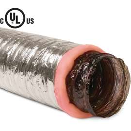 Imperial MEA-0825 Air Duct, 25 ft L, Polyester, Silver