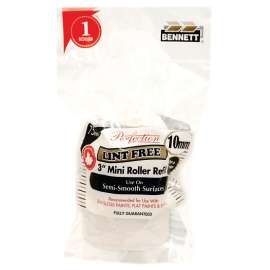 BENNETT 3INLF HI-PK Roller Refill, 10 mm Thick Nap, 75 mm L, Fabric Cover