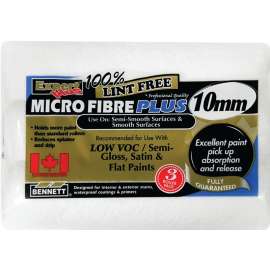 BENNETT 3PK M88 10MM Roller Refill, 10 mm Thick Nap, 240 mm L, Microfiber Cover