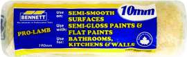 BENNETT PL 1007 Paint Roller Refill, 10 mm Thick Nap, 190 mm L, Fabric Cover