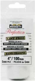 BENNETT 4INLF LO-PK Mini Roller Refill, 5 mm Thick Nap, 100 mm L, Fabric Cover