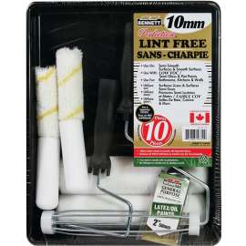 BENNETT ALF SET 10P Roller Set, Semi-Smooth, Smooth Surface, Fabric/Foam/Plastic, 10-Piece